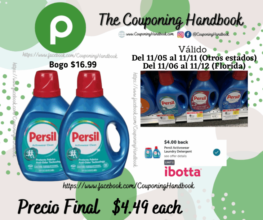 Persil Detergent, Activewear Clean 84 fl oz por $4.49