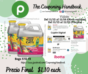 Tidy Cats Multi-Cat Bahama Sunset Clumping Litter 14 lb (6.35 kg) por $1.10