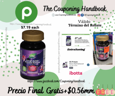 Nature’s Way Sambucus Cough Relief + Immune 36 Gummies Gratis