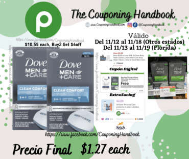 Dove Men+Care Body + Face 6 Bar por $1.27