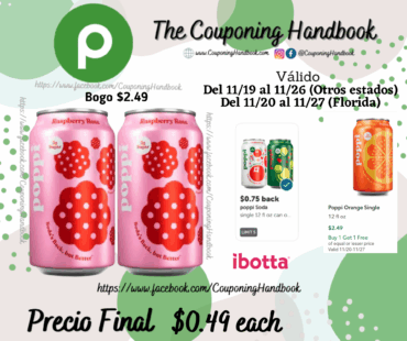 Poppi Raspberry Rose Single 12 fl oz por $0.49