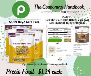 Crunchmaster Cracker por $1.29