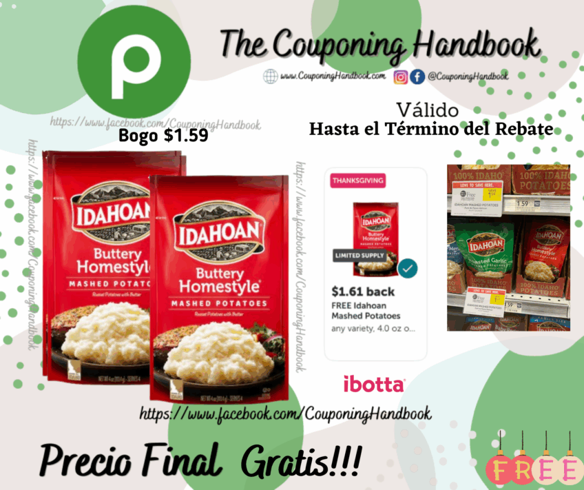 02 Idahoan Buttery Homestyle Mashed Potatoes 4 oz Gratis