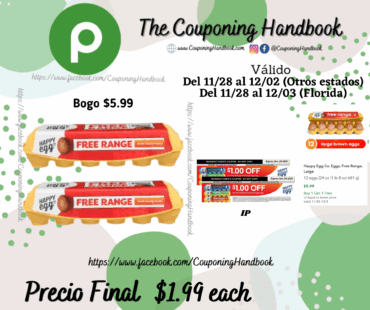 Happy Egg Co. Eggs, Free Range, Large 12 eggs por $1.99