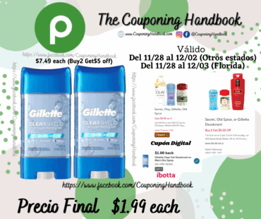 Gillette Clear Gel Antiperspirant and Deodorant for Men Cool Wave Scent 3.8 oz por $1.99