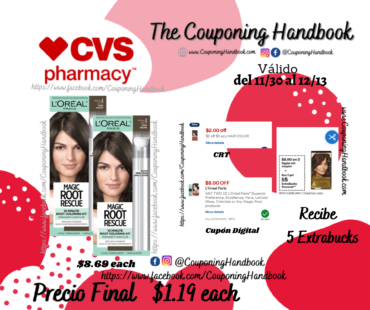 L’Oreal Paris Magic Root Rescue 10 Minute Root Hair Coloring Kit por $1.19