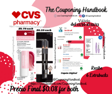 02 Productos Covergirl por $0.08