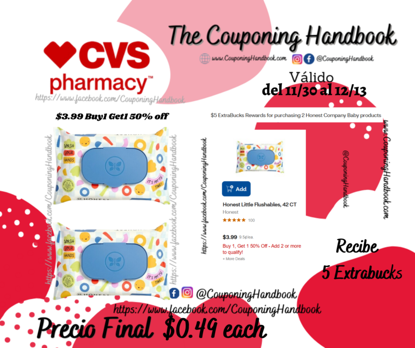 Honest Little Flushables, 42 CT por $0.49