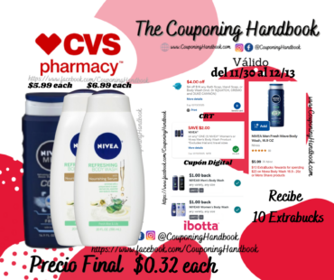 Nivea Body Wash por $0.32