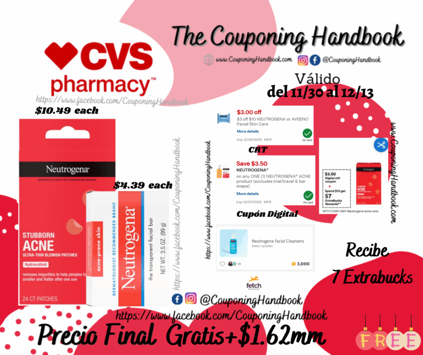 02 productos Neutrogena Gratis