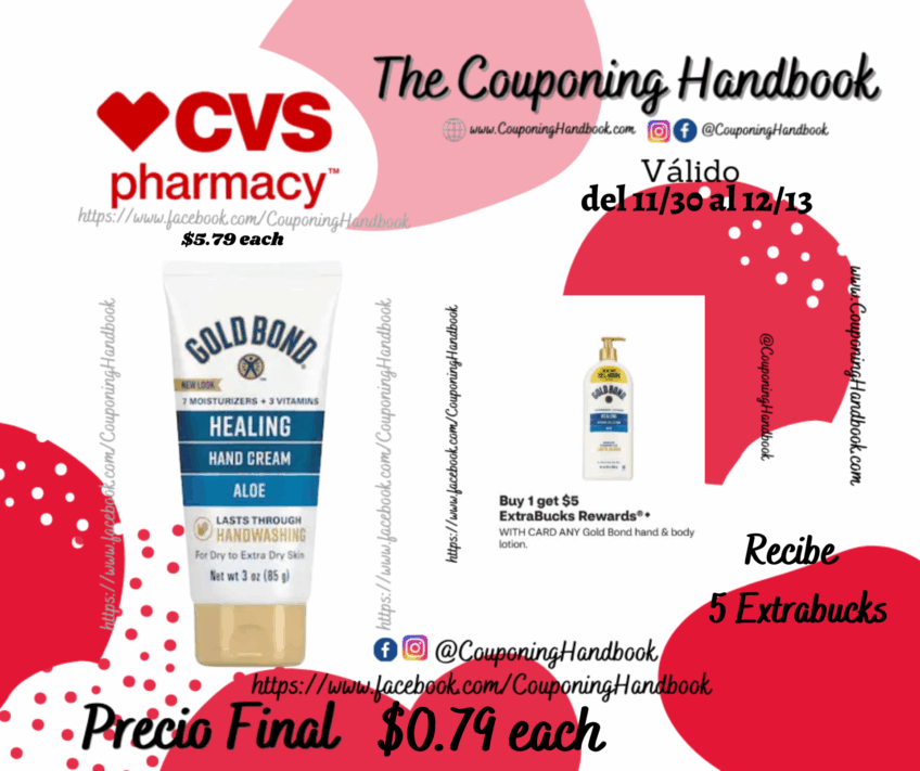 Gold Bond Ultimate Healing Hand Cream, 3 OZ por $0.79