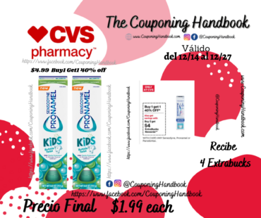 Sensodyne Pronamel Kid’s Fluoride Toothpaste, Bubble Twist, 4 OZ por $1.99