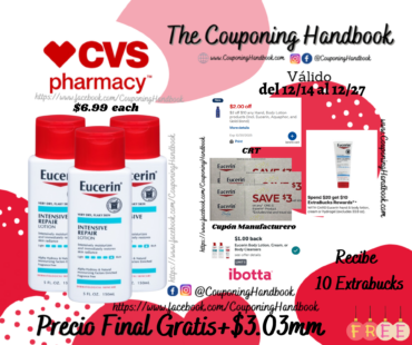 03 Eucerin Intensive Repair Very Dry Skin Lotion, 5 OZ Gratis