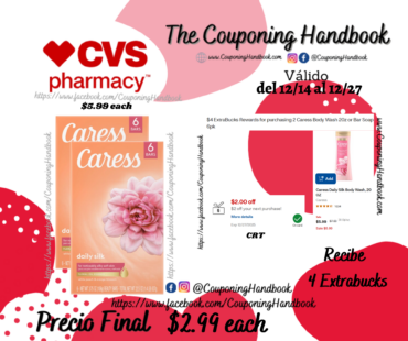 Caress Daily Silk Beauty Bar, 4 OZ, 6 Bar, 6 Count por $2.99