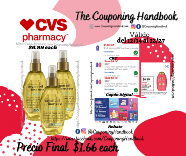 OGX Renewing Argan Oil of Morocco Weightless Healing Dry Oil, 4 OZ por $1.66