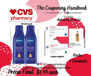 NIVEA Essentially Enriched Body Lotion, 8.4 OZ por $1.49