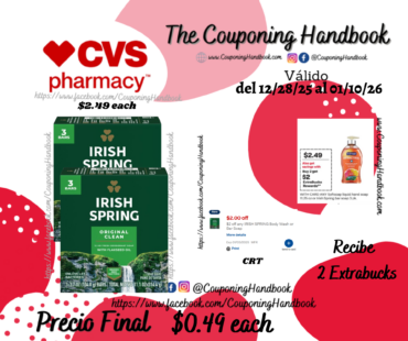 Irish Spring Bar Soap, 3/Pack por $0.49