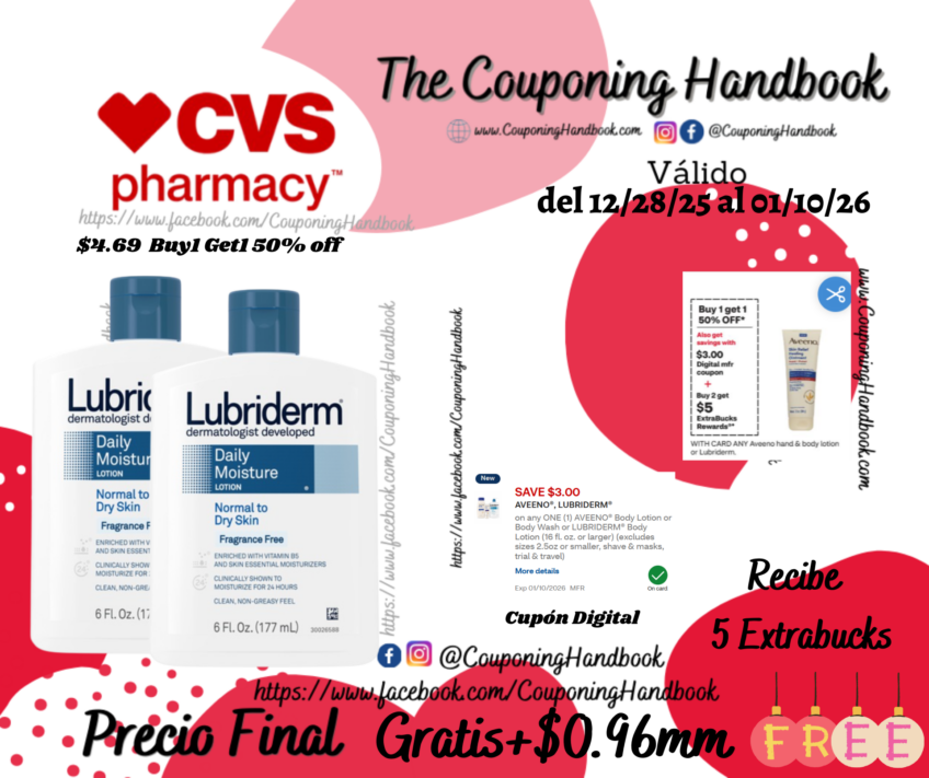 02 Lubriderm Daily Moisture Lotion, Fragrance-Free, 6 Ounces Gratis