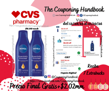 NIVEA Essentially Enriched Body Lotion, 8.4 OZ por $1.49