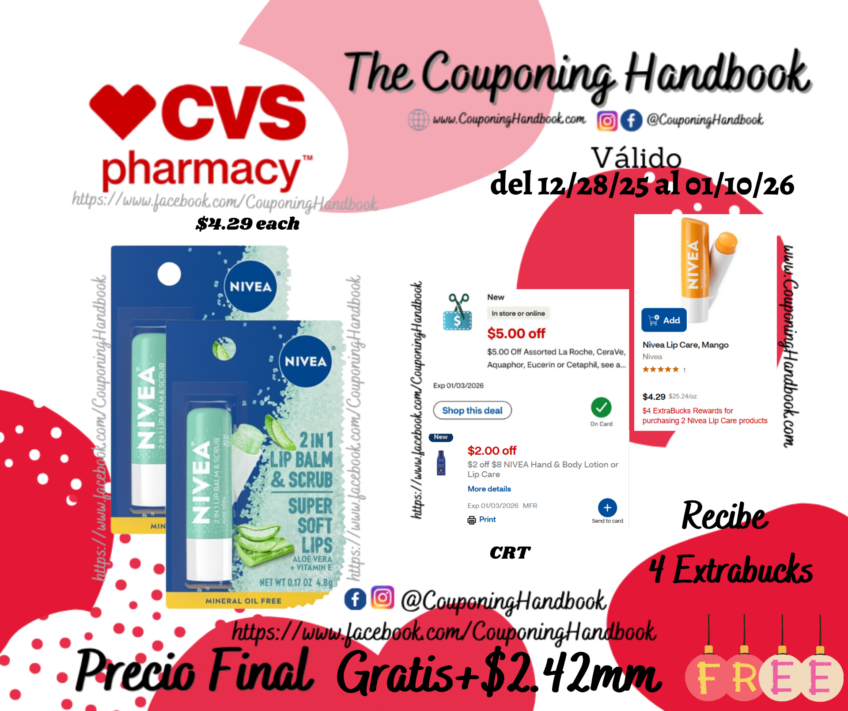 Nivea Lip Care por $1.29