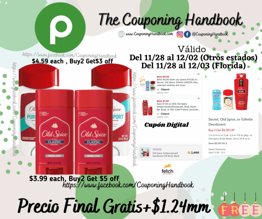 04 Productos Old Spice Gratis mas Ganancia