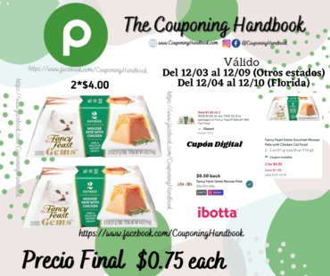 Fancy Feast Gems Gourmet Mousse Pate with Chicken Cat Food por $0.75