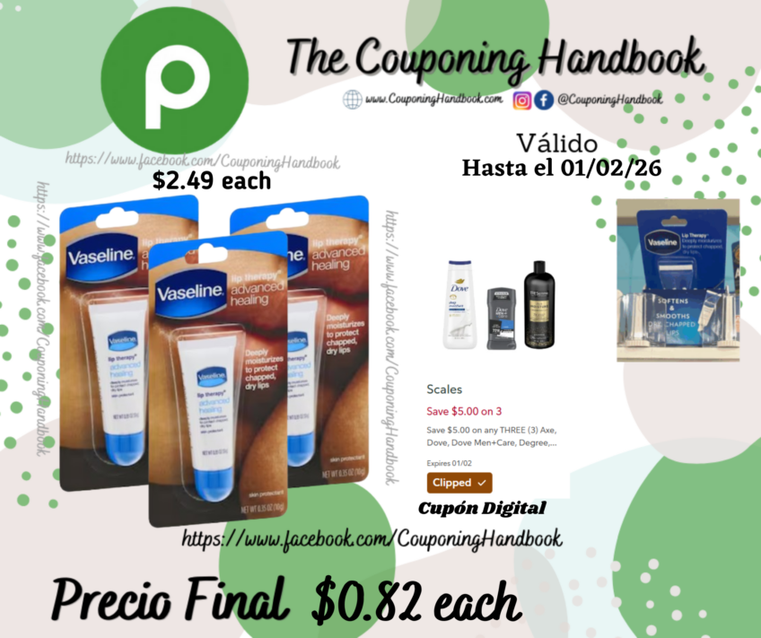 Vaseline Lip Therapy, Advance Healing por $0.82