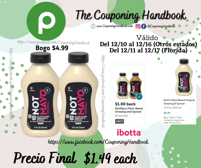 NotCo Plant-Based Original Dressing & Spread por $1.49