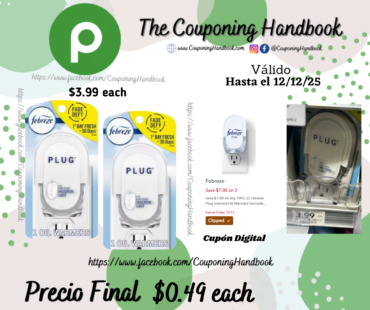 Febreze Plug Odor-Fighting ?Air Freshener Warmer Device, 1 count por $0.49