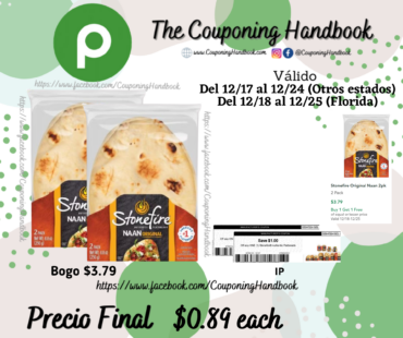 Stonefire Original Naan 2pk por $0.89