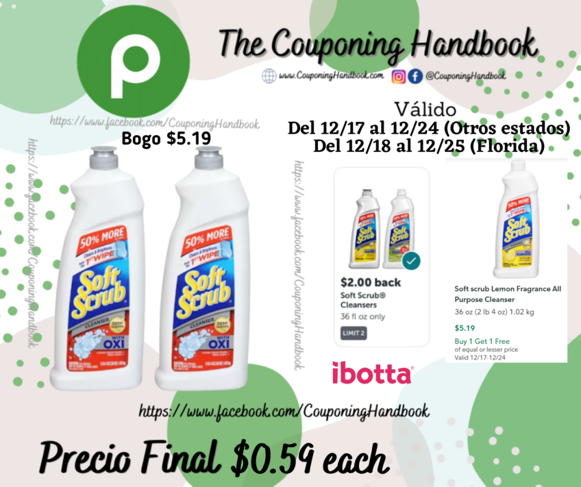 Soft Scrub Cleanser por $0.59