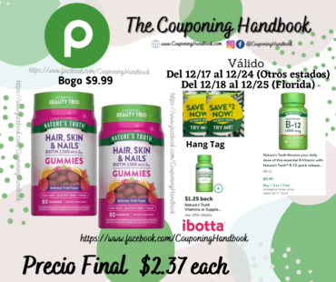 Nature’s Truth Nature’s Truth Hair Skin Nails Gummies 80 por $2.37