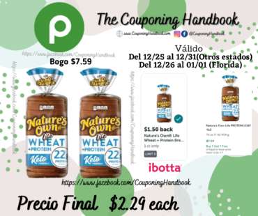 Nature’s Own Life PROTEIN LOAF 16Z por $2.29