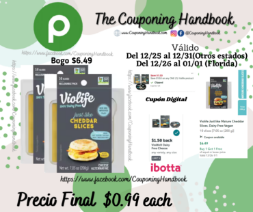 Violife Just Like Cheddar Slices, Dairy-Free Vegan por $0.99