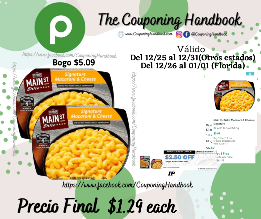 Main St. Bistro Macaroni & Cheese, Signature por $1.29