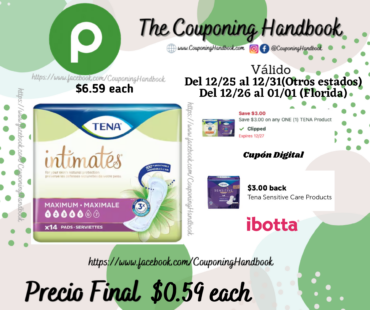 Tena Women’s Pads & Liners, Pads por $0.59