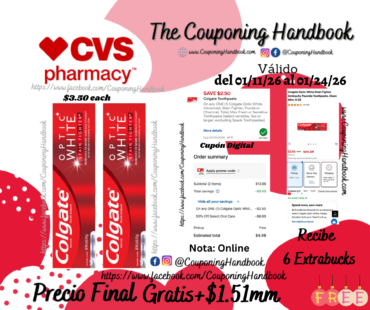 02 Colgate Optic White Stain Fighter Anticavity Fluoride Toothpaste, Clean Mint, 6 OZ Gratis