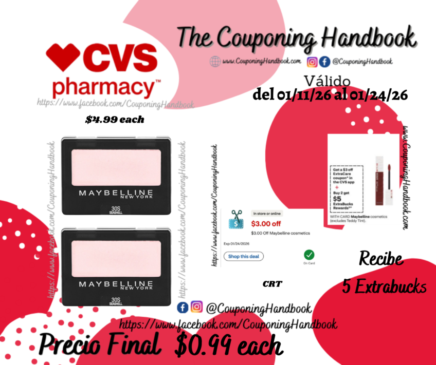 Maybelline Expert Wear Eyeshadow por $0.99