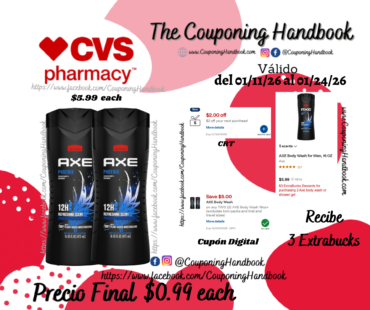 AXE Body Wash for Men, 16 OZ por $0.99