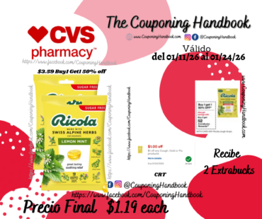 Ricola Sugar Free Cough Suppressant Throat Drops, 19 Count por $1.19