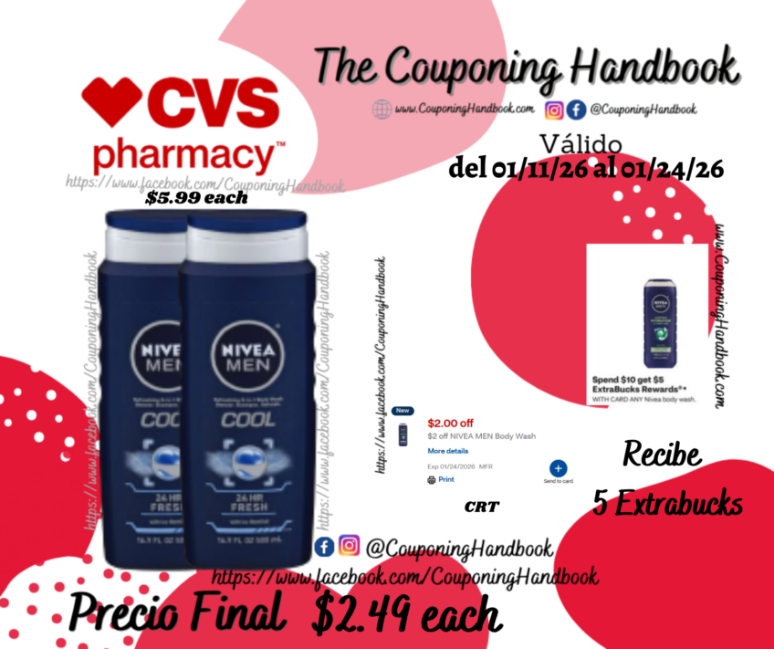 NIVEA MEN Body Wash por $2.49
