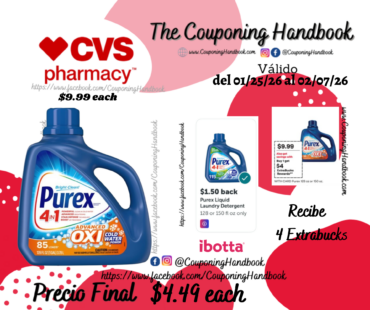 Purex Advanced Oxi + Coldwater Power Liquid Laundry Detergent, 128 oz por $4.49