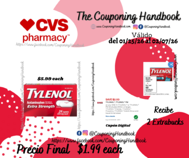 Tylenol Extra Strength Acetaminophen 500 MG Caplets, 24 Count por $1.99