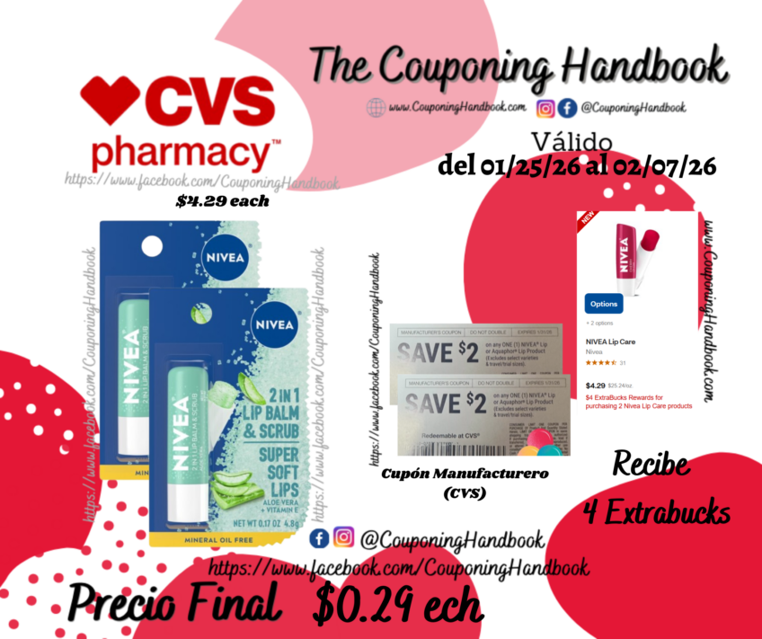 NIVEA Lip Care por $0.29