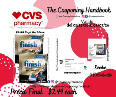 Finish Powerball Ultimate Dishwasher Detergent Tabs, 11 ct por $2.49