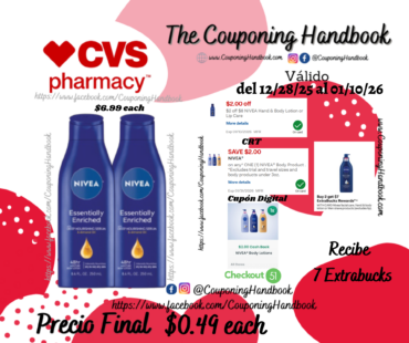 NIVEA Essentially Enriched Body Lotion, 8.4 OZ por $0.49