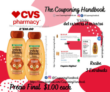 Garnier Whole Blends Shampoo por $1.00