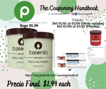 Talenti Gelato por $1.99