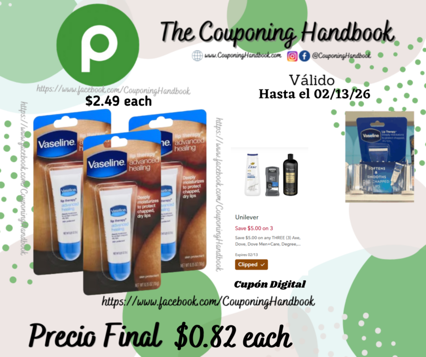 Vaseline Lip Therapy, Advance Healing por $0.82