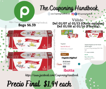 Yoplait Original Low Fat French Vanilla Yogurt por $1.94